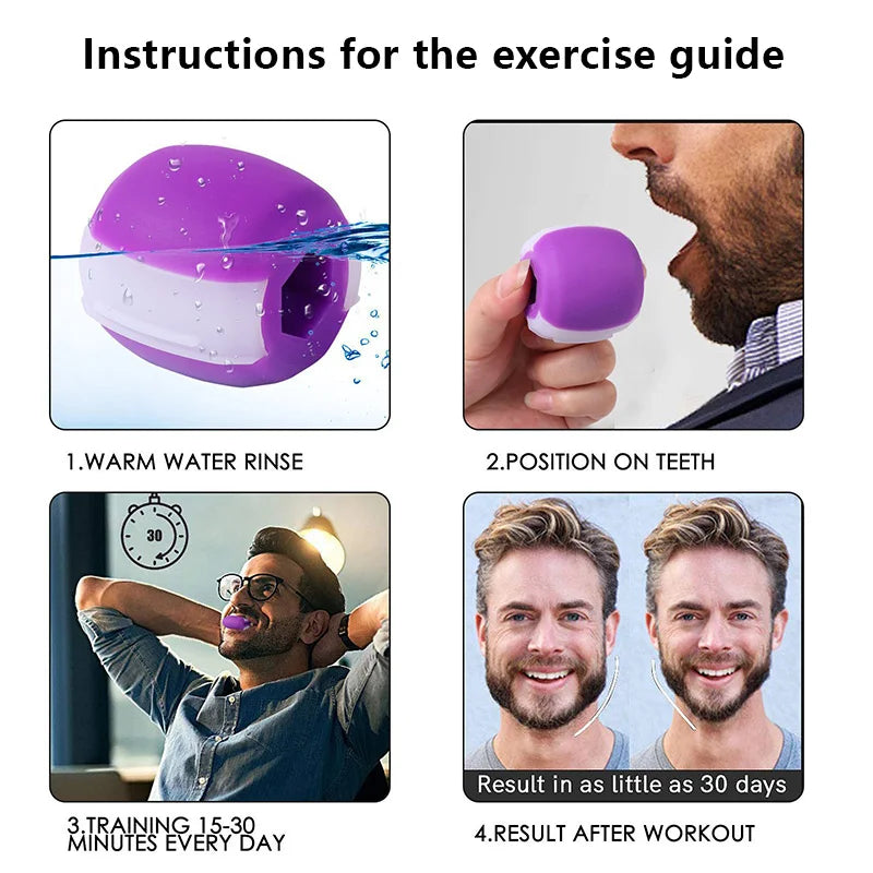 Gel Jaw Line Exercise Training Ball