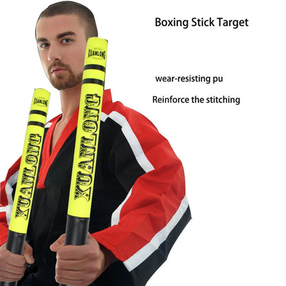 A Pair Boxing Stick Target Muay Thai Mma Dodge Reaction Stick Taekwondo Speed Training Equipment Foam Target Fighting Reaction