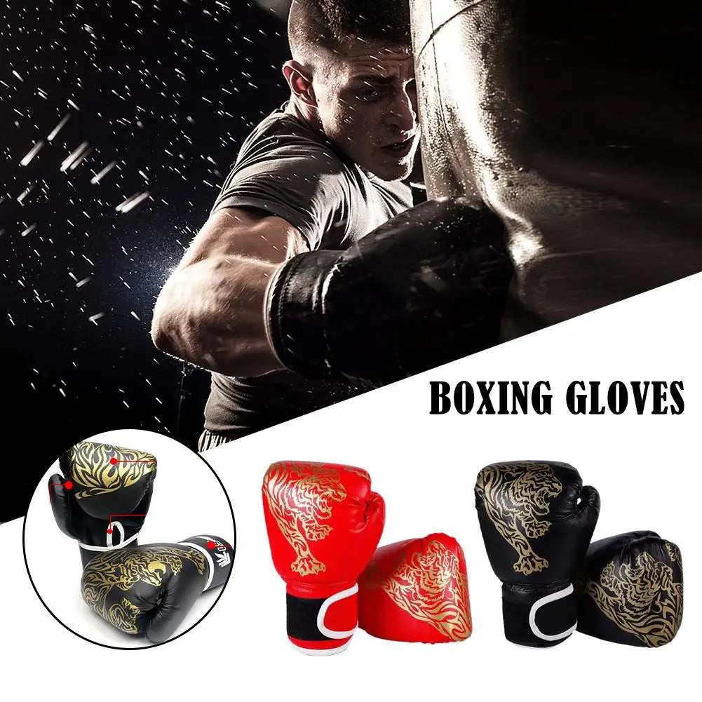 1pair Boxing Gloves For Men Women PU