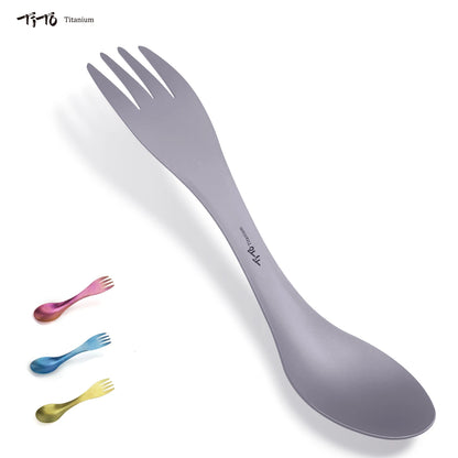 Titanium Spork Ultralight Travel 2 in1 Tableware