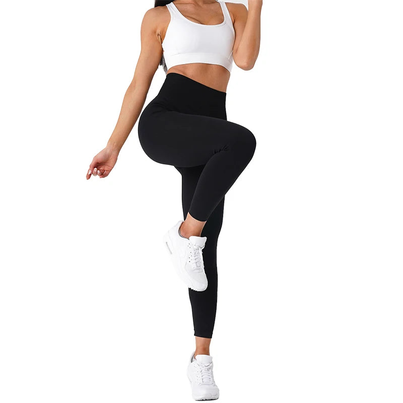 Solid Seamless Yoga Soft Leggings