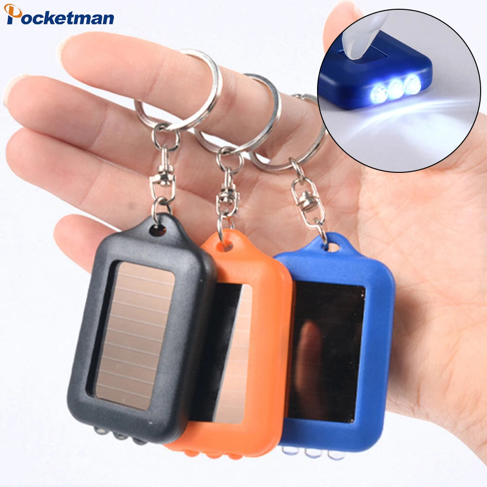 Mini Solar Keychain Emergency Light