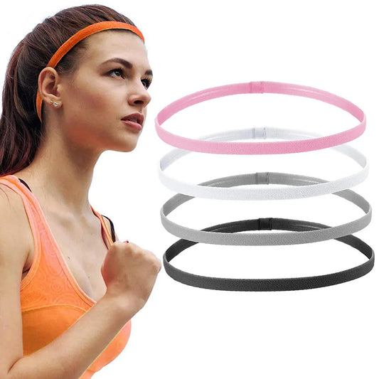 4 Pcs Thick Non-Slip Elastic Sport Headbands