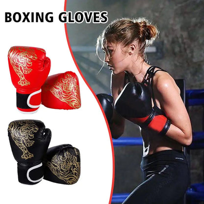 1pair Boxing Gloves For Men Women PU