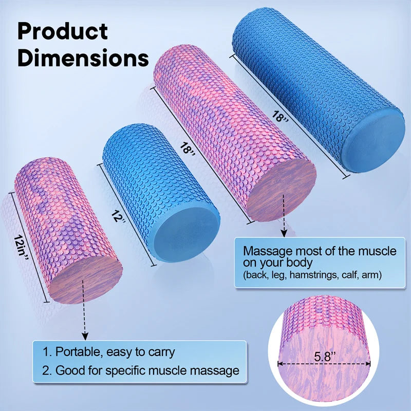 Foam Yoga Roller with Massage Points