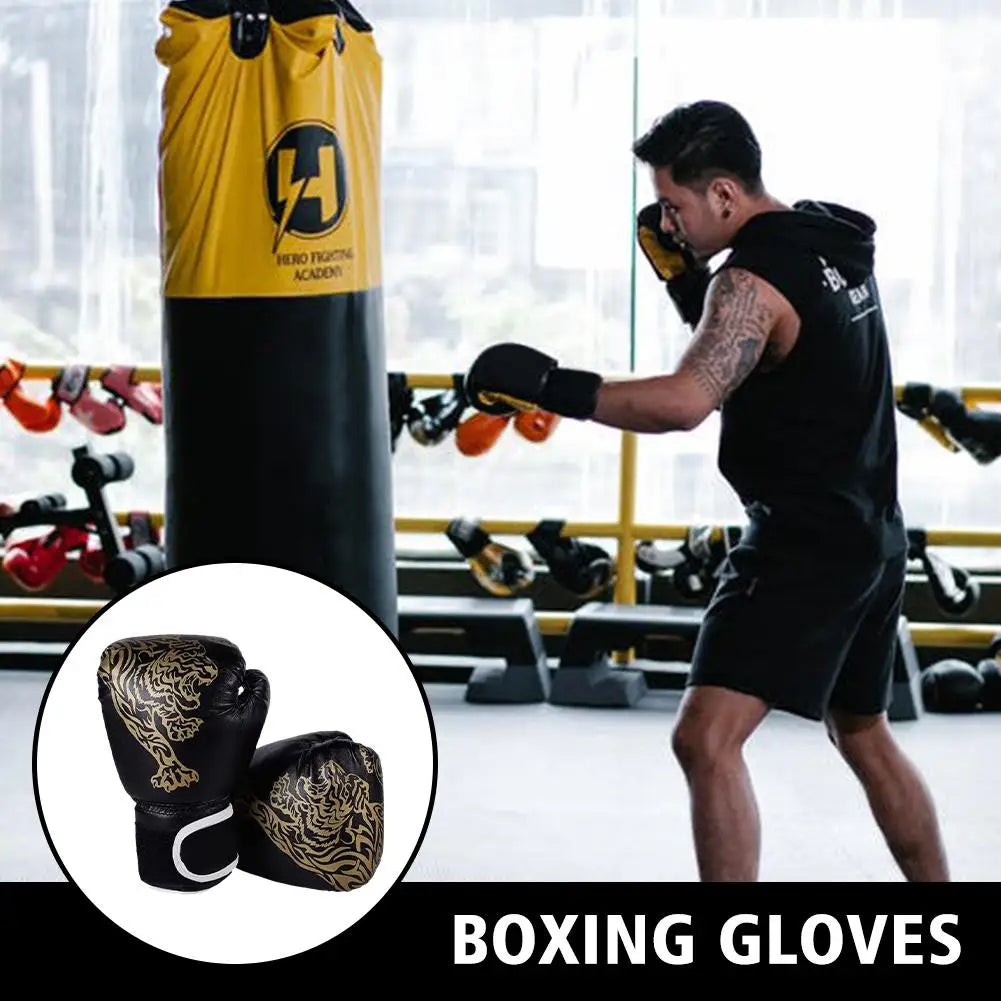 1pair Boxing Gloves For Men Women PU