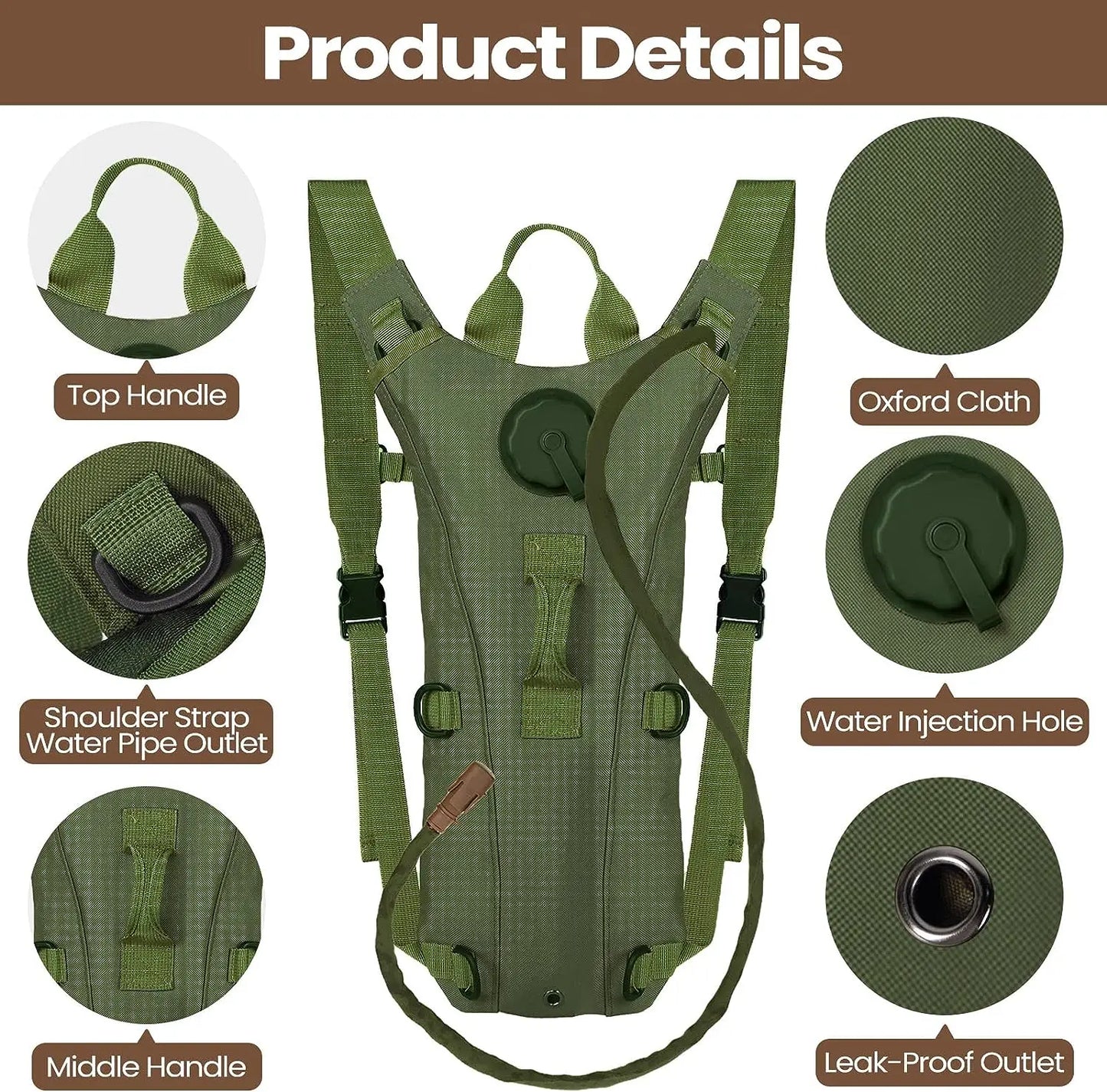 Military Water-proof Nylon Hydration backpack