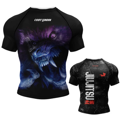 New Compression MMA Rashguard T-shirt Men's Running Muay Thai Shorts Rash Guard Sports Gym Bjj Gi Boxing Jerseys